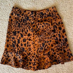 Cheetah mini skirt